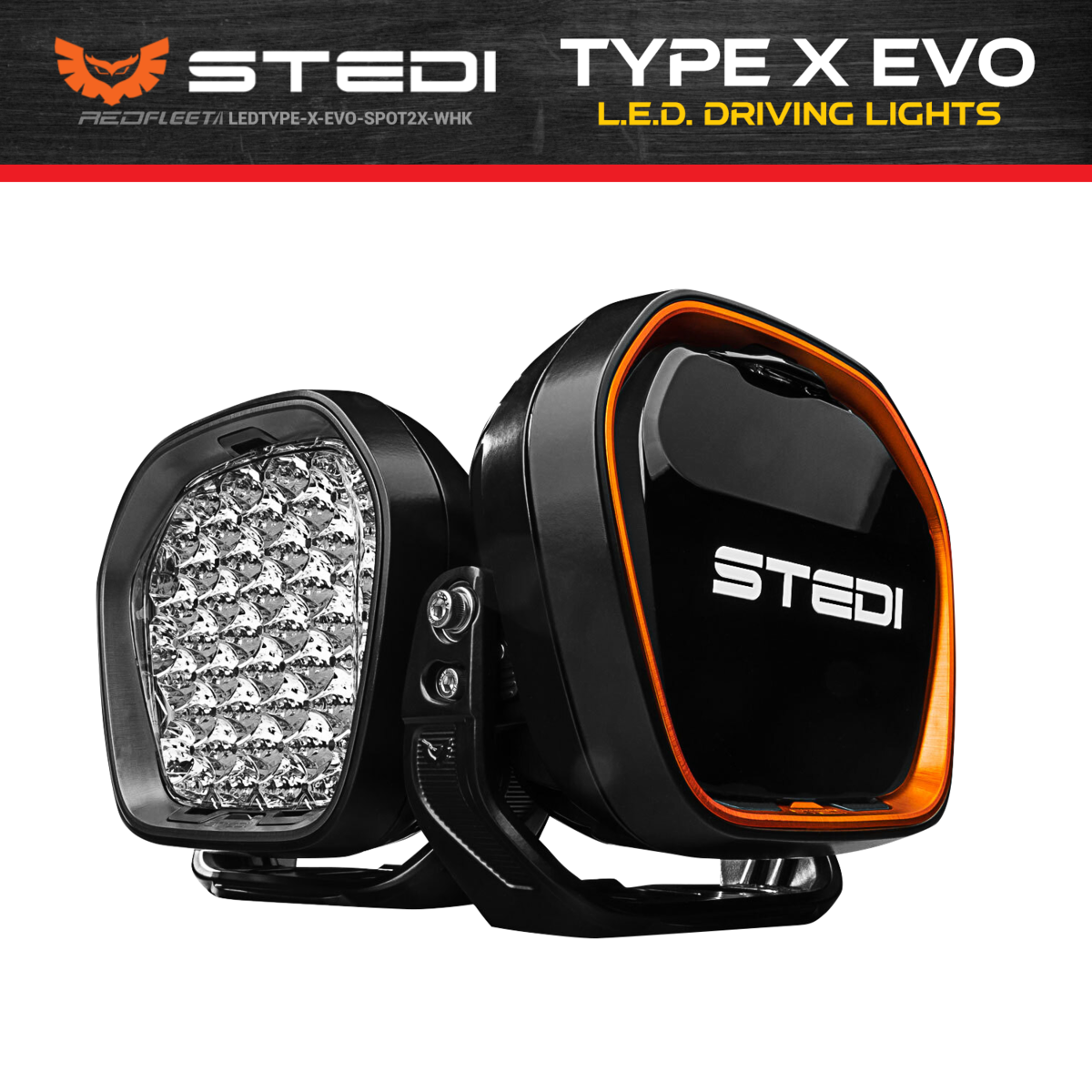 2x Stedi Evo-X Driving Lights